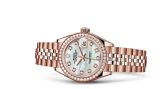 Rolex - 279135rbr-0019  Lady-Datejust 28 Everose Diamond / Jubilee / MOP