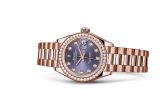 Rolex - 279135rbr-0020  Lady-Datejust 28 Everose Diamond / President / Aubergine