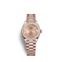 Rolex Lady-Datejust 28 Rose Gold / Diamond / Rose - Roman / Jubilee (279135RBR-0027)