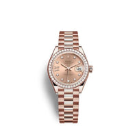 Rolex Lady-Datejust 28 Stainless Steel / Rose Gold / Fluted / Rose / Oyster (279135RBR-0029)