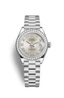 Rolex Lady-Datejust 28 Stainless Steel / Diamond / Pink / Jubilee (279136rbr-0007)