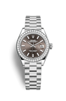 Rolex Lady-Datejust 28 Stainless Steel / Diamond / Silver / Oyster (279136rbr-0009)