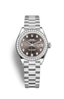 Rolex Lady-Datejust 28 Stainless Steel Fluted / White - Roman / Oyster (279136rbr-0011)