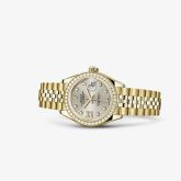 Rolex - 279138rbr-0002  Lady-Datejust 28 Yellow Gold Diamond / Jubilee / Silver Diamonds