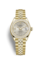 Rolex Lady-Datejust 28 Yellow Gold Diamond / President / Champagne Diamonds (279138rbr-0002)