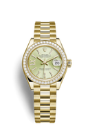 Rolex Lady-Datejust 28 Yellow Gold Diamond / President / Lilac Diamonds (279138rbr-0003)