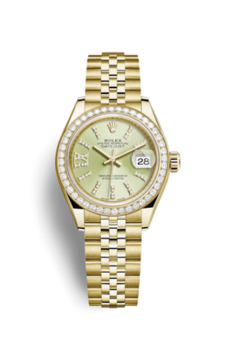 Rolex - 279138rbr-0004  Lady-Datejust 28 Yellow Gold Diamond / Jubilee / Linden Diamonds