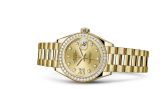 Rolex - 279138rbr-0006  Lady-Datejust 28 Yellow Gold Diamond / President / Champagne Diamonds