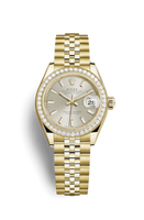 Rolex Lady-Datejust 28 Rolesor Yellow Diamond / Oyster / Champagne (279138rbr-0012)