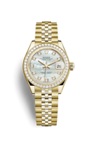 Rolex Lady-Datejust 28 Rolesor Yellow Domed / Oyster / Champagne Roman (279138rbr-0016)