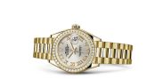 Rolex - 279138rbr-0017  Lady-Datejust 28 Yellow Gold Diamond / President / Silver Roman