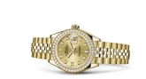 Rolex - 279138rbr-0024  Lady-Datejust 28 Yellow Gold Diamond / Jubilee / Champagne Diamond