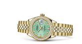 Rolex - 279138rbr-0026  Lady-Datejust 28 Yellow Gold Diamond / Jubilee / Green Diamond