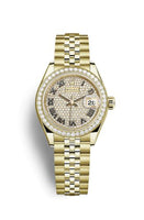 Rolex Lady-Datejust 28 Yellow Gold Diamond / President / White Roman (279138rbr-0030)