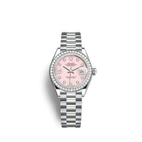 Rolex Lady-Datejust 28 White Gold - Diamond / President / Grey - Diamond (279139RBR-0002)