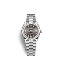 Rolex Lady-Datejust 28 White Gold - Diamond / President / MOP (279139RBR-0011)