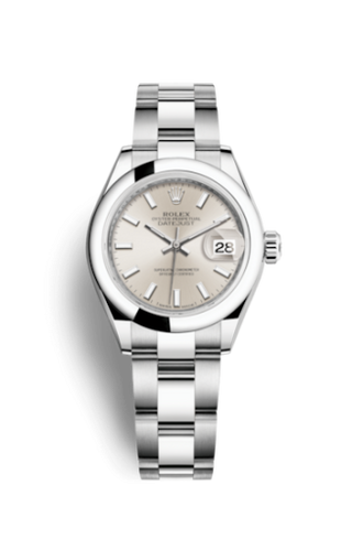 Rolex - 279160-0006  Lady-Datejust 28 Stainless Steel Domed / Oyster / Silver