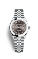 Rolex Lady-Datejust 28 Stainless Steel Domed / Jubilee / White Roman (279160-0011)