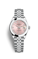 Rolex Lady-Datejust 28 Everose Fluted / President / Chocolate Roman (279160-0013)