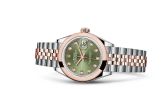 Rolex - 279161-0007  Lady-Datejust 28 Rolesor Rose Domed / Jubilee / Olive Diamond