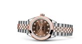 Rolex - 279161-0011  Lady-Datejust 28 Rolesor Rose Domed / Jubilee / Chocolate Diamond