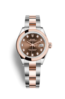 Rolex Lady-Datejust 28 Everose Diamond / President / Olive Diamond (279161-0012)