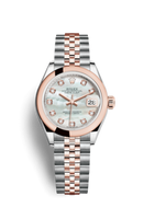 Rolex Lady-Datejust 28 Rolesor Rose Domed / Oyster / MOP (279161-0013)