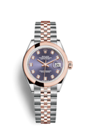 Rolex Lady-Datejust 28 Everose Diamond / President / Chocolate Roman (279161-0015)