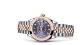 Rolex - 279161-0015  Lady-Datejust 28 Rolesor Rose Domed / Jubilee / Aubergine Diamonds