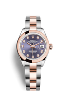 Rolex Lady-Datejust 28 Rolesor Rose Domed / Oyster / Sundust Diamond (279161-0016)