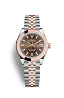 Rolex Lady-Datejust 28 Rolesor Rose Domed / Jubilee / Sundust Diamond (279161-0017)