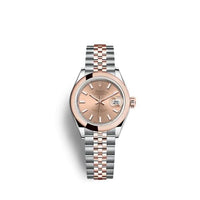 Rolex Lady-Datejust 28 Stainless Steel / Rose Gold / Domed / Rose - Roman / Jubilee (279161-0023)