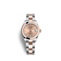 Rolex Lady-Datejust 28 Stainless Steel / Rose Gold /  Diamond / Rose - Roman / Jubilee (279161-0024)