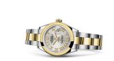 Rolex - 279163-0006  Lady-Datejust 28 Rolesor Yellow Domed / Oyster / Silver Roman