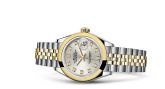 Rolex - 279163-0007  Lady-Datejust 28 Rolesor Yellow Domed / Jubilee / Silver Diamond