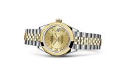 Rolex - 279163-0009  Lady-Datejust 28 Rolesor Yellow Domed / Jubilee / Champagne Roman