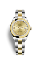 Rolex Lady-Datejust 28 Yellow Gold Diamond / Jubilee / Cornflower Diamonds (279163-0010)