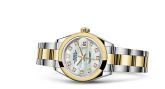 Rolex - 279163-0014  Lady-Datejust 28 Rolesor Yellow Domed / Oyster / MOP