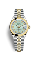 Rolex Lady-Datejust 28 Rolesor Yellow Diamond / Oyster / Champagne Diamond (279163-0015)