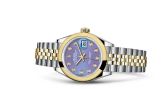 Rolex - 279163-0017  Lady-Datejust 28 Rolesor Yellow Domed / Jubilee / Lavender Diamond