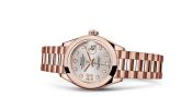 Rolex - 279165-0005  Lady-Datejust 28 Everose Domed / President /  Sundust Diamond