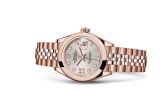 Rolex - 279165-0006  Lady-Datejust 28 Everose Domed / Jubilee /  Sundust Diamond