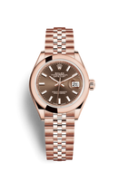 Rolex Lady-Datejust 28 Everose Fluted / President / Sundust (279165-0008)