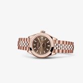 Rolex - 279165-0008  Lady-Datejust 28 Everose Domed / Jubilee / Chocolate