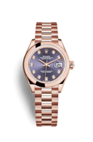 Rolex Lady-Datejust 28 Everose Domed / President / Chocolate (279165-0019)