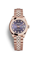 Rolex Lady-Datejust 28 Everose Domed  / Jubilee / White Roman (279165-0020)