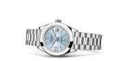 Rolex - 279166-0002  Lady-Datejust 28 Platinum Domed / President / Ice Blue Diamond