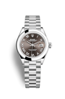 Rolex Lady-Datejust 28 Rolesor Yellow Fluted / Jubilee / Lavender Diamond (279166-0010)