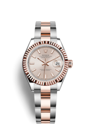 Rolex - 279171-0002  Lady-Datejust 28 Rolesor Rose Fluted / Oyster / Sundust