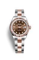 Rolex Lady-Datejust 28 Everose Fluted / President / Sundust Roman (279171-0004)